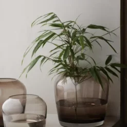 Vase -LETA- Coffee - Größe 15 cm