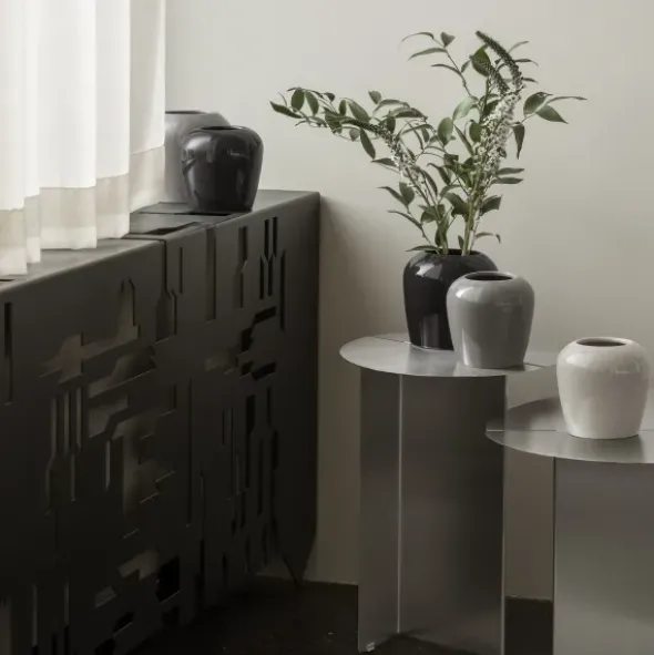 Vase -LETA- Farbe Peat - Größe 13 cm