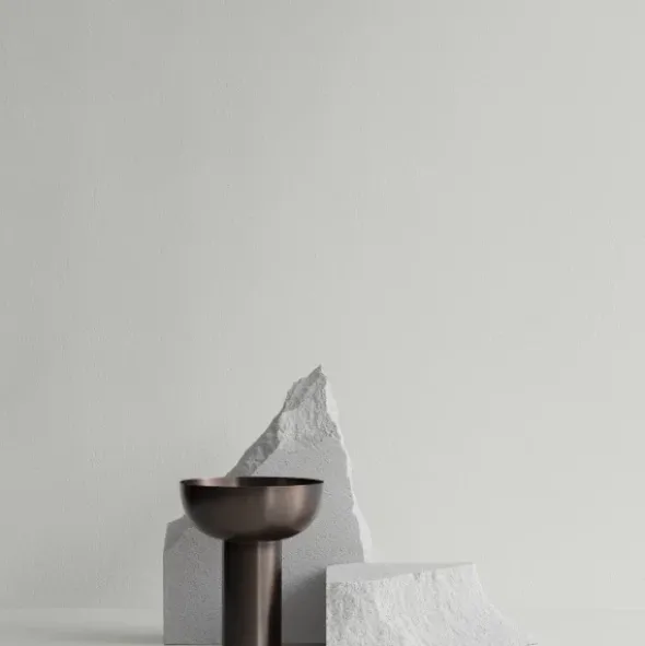 Vase -MIYABI- Farbe Burned Metal - Größe L