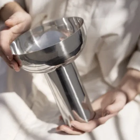 Vase -MIYABI- Farbe Stainless Steel - Größe L