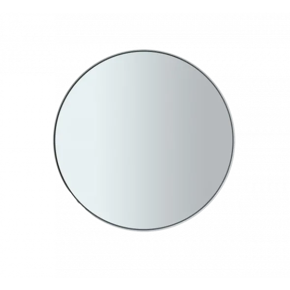Wandspiegel -RIM- Farbe White - Größe L (Ø 80 cm), Glas smoked