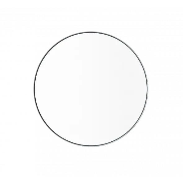 Wandspiegel -RIM- Farbe White - Größe M (Ø 50 cm), Glas klar