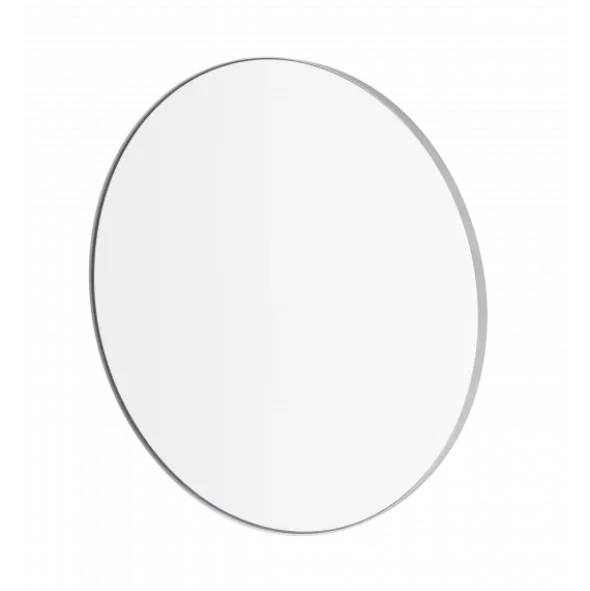 Wandspiegel -RIM- Farbe White - Größe L (Ø 80 cm), Glas klar