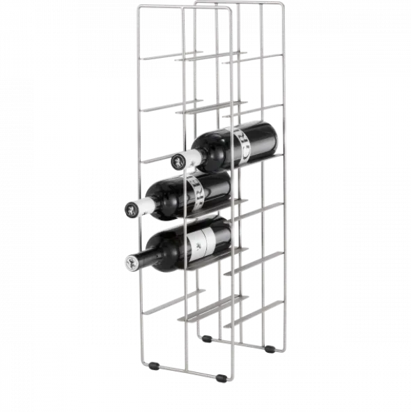 Weinflaschenregal -PILARE- Chrome für 12 Flaschen Größe L