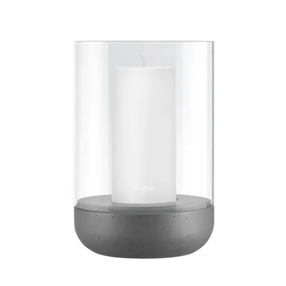Windlicht -CALMA- Farbe Magnet - Größe L (exkl. Kerze)