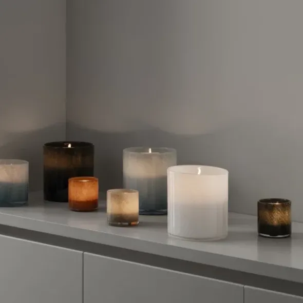Windlicht -SAGA- Farbe Tan - Größe L