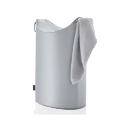 Wäschesammler -FRISCO- Farbe Silber-Grau