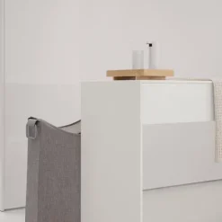Wäschesammler -FRISCO- Farbe Taupe